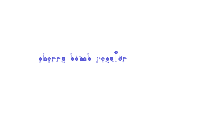 cherry bomb Regular Font Download