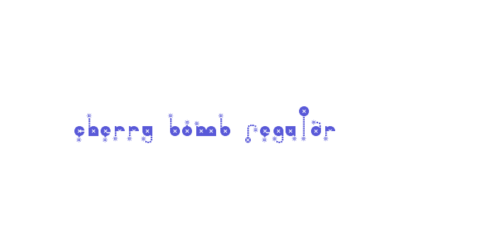 cherry bomb Regular Font