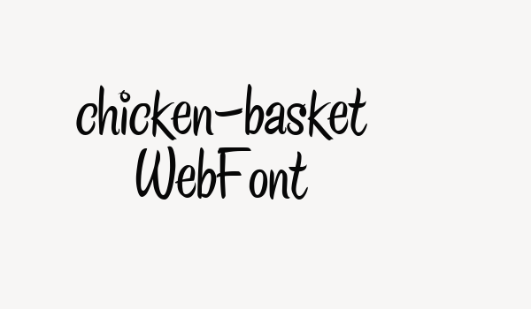 chicken-basket WebFont Font