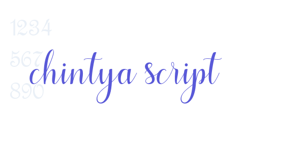 chintya script font free