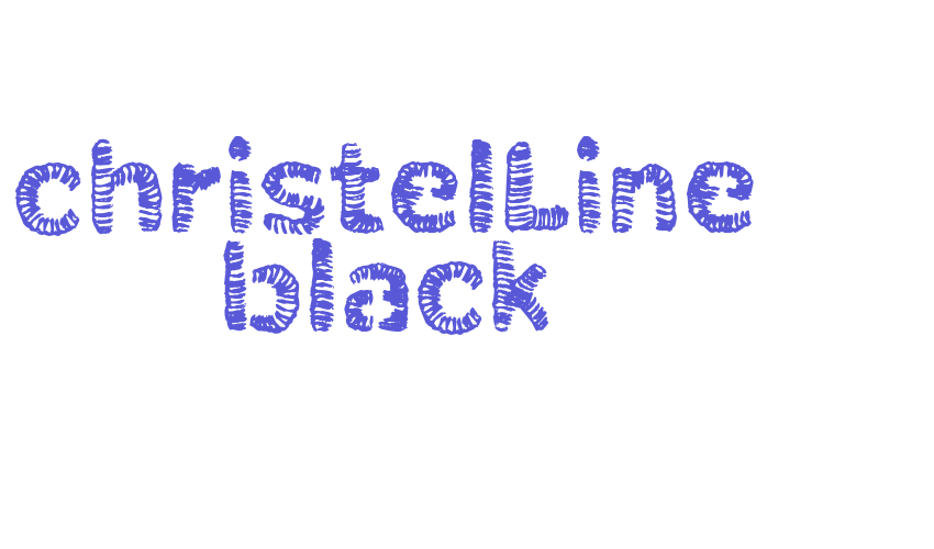 christelLine black Font Download