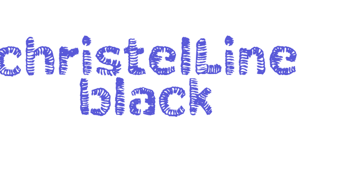 christelLine black Font Download