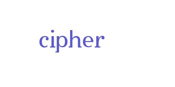 cipher Font Download