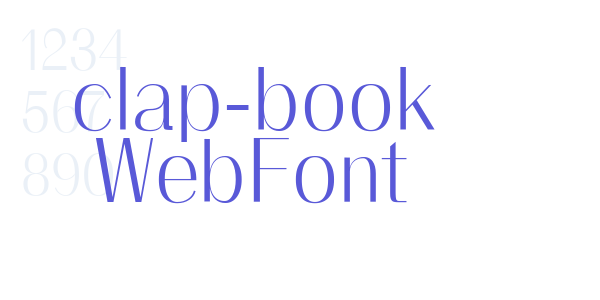 clap-book WebFont font free