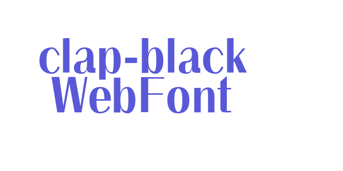 clap-black WebFont Font Download