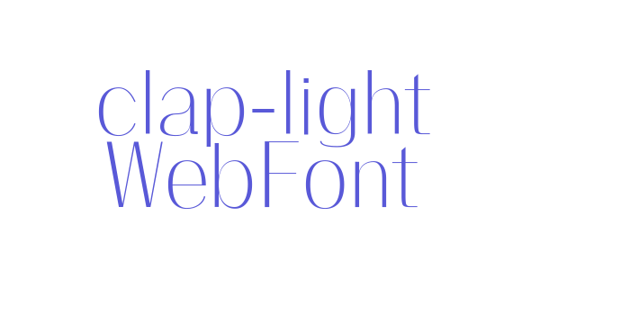 clap-light WebFont Font Download