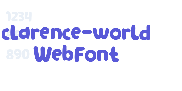 clarence-world WebFont font free