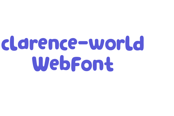 clarence-world WebFont Font