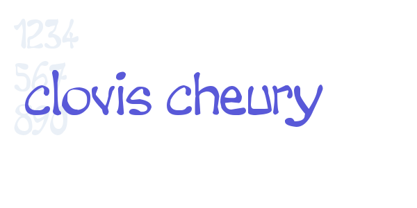 clovis cheury font free