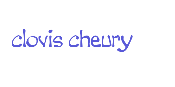 clovis cheury Font Download