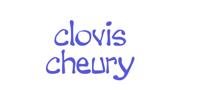 clovis cheury Font