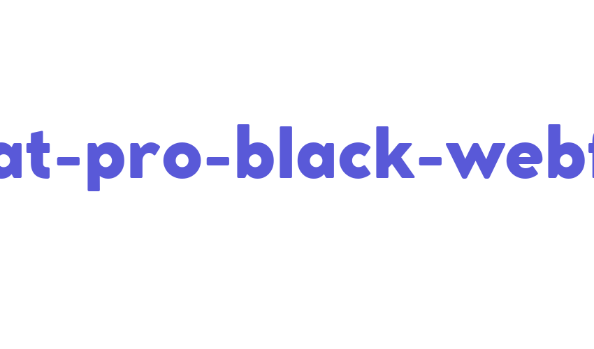 cocomat-pro-black-webfont Font Download