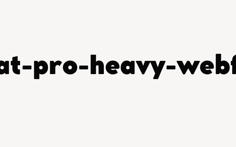 cocomat-pro-heavy-webfont Font