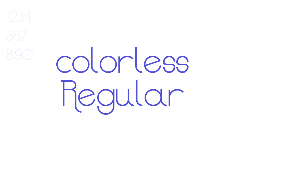 colorless Regular-font-download