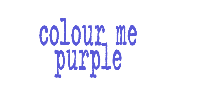 colour me purple Font Download