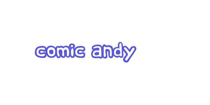 comic andy Font