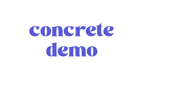 concrete demo Font Download