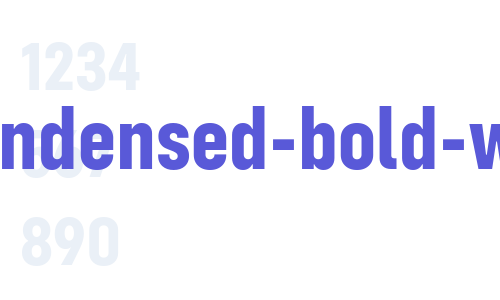 config-condensed-bold-webfont Font Download