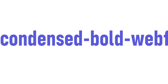 config-condensed-bold-webfont Font Download