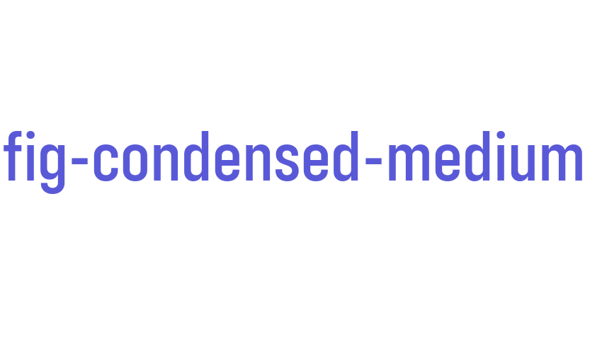 config-condensed-medium Font