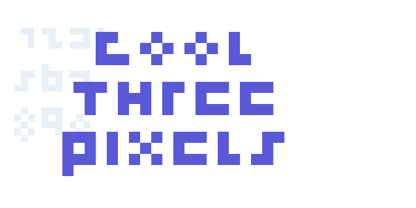 cool three pixels font free