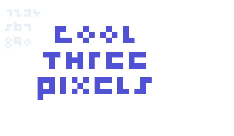 cool three pixels-font-download