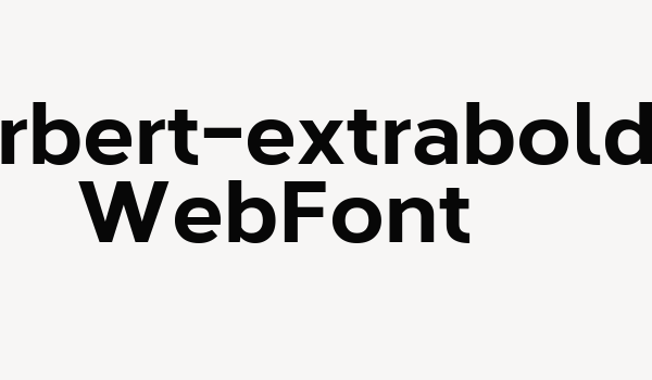 corbert-extrabold WebFont Font