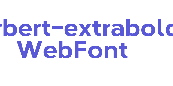 corbert-extrabold WebFont Font