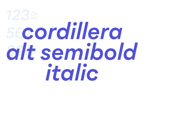 cordillera alt semibold italic