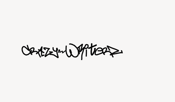 crAzy-WRiterZ Font