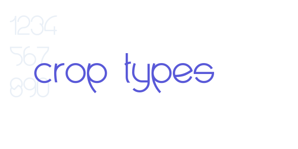 crop types font free