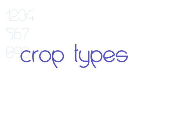 crop types Font Download