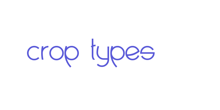 crop types Font Download