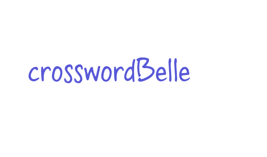 crosswordBelle Font