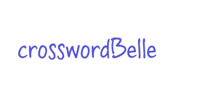 crosswordBelle Font Download