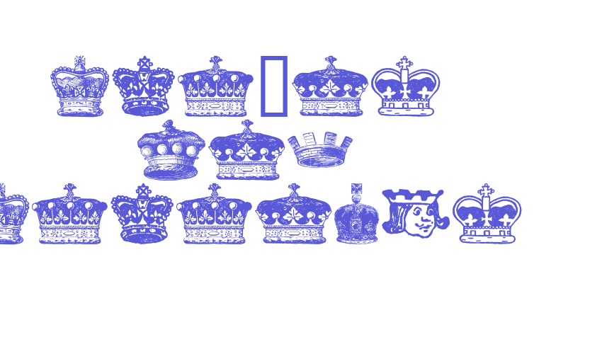 crowns and coronets Font Download