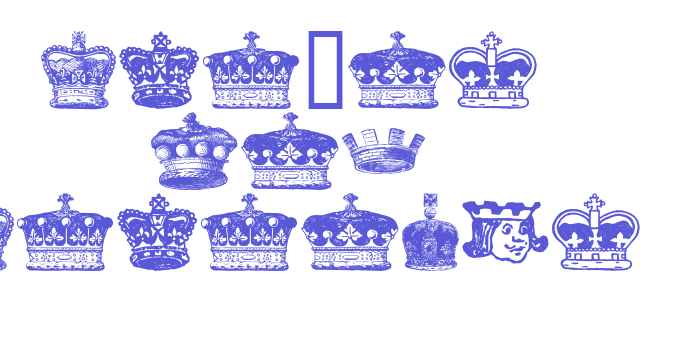 crowns and coronets Font Download