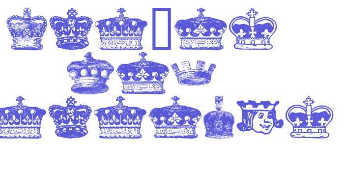 crowns and coronets Font