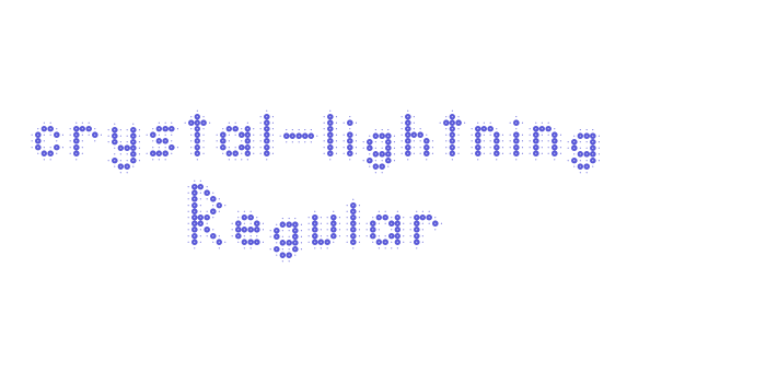 crystal-lightning Regular Font Download