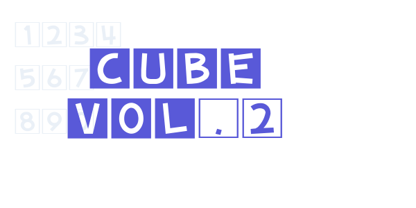 cube vol.2 font