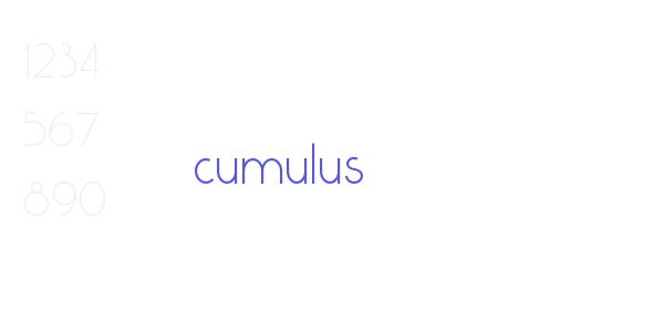 cumulus font free