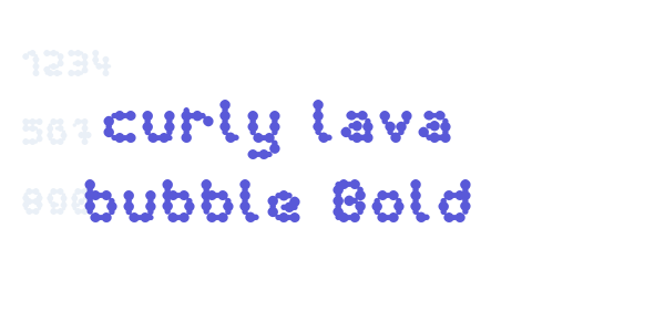 curly lava bubble Bold font free