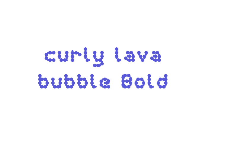 curly lava bubble Bold Font Download