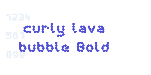 curly lava bubble Bold-font-download