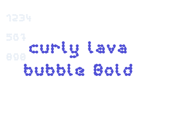 curly lava bubble Bold