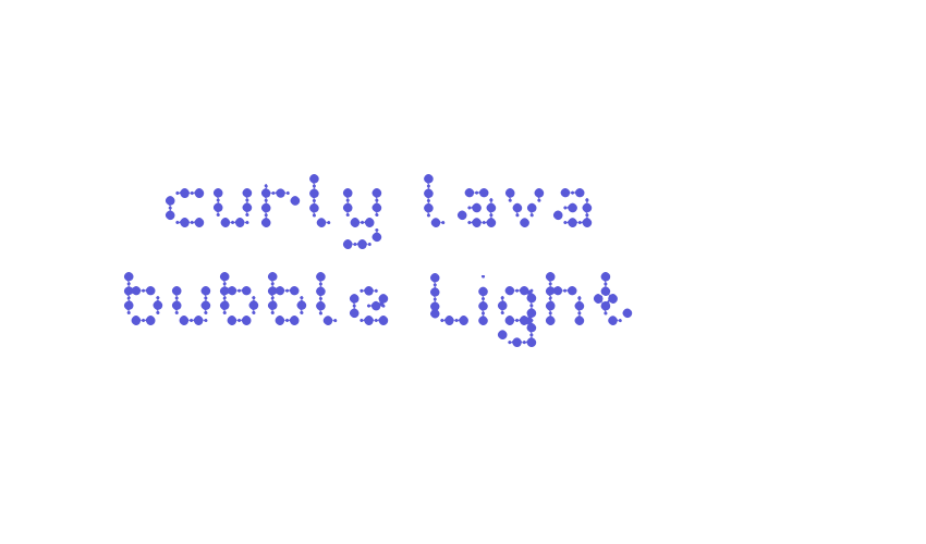 curly lava bubble Light Font Download