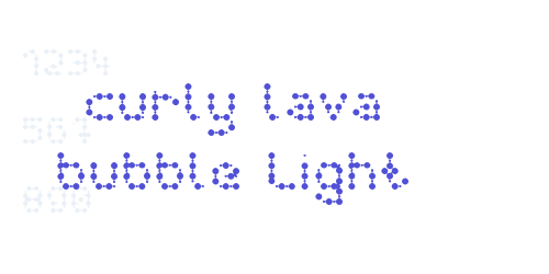 curly lava bubble Light-font-download