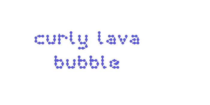 curly lava bubble Font Download