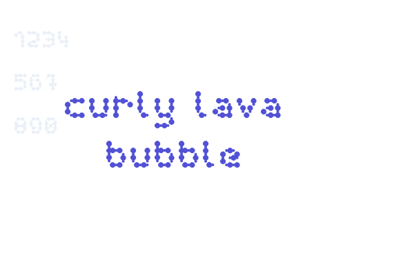curly lava bubble