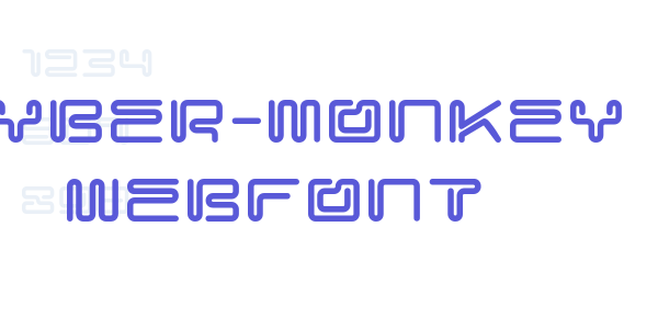 cyber-monkey WebFont font